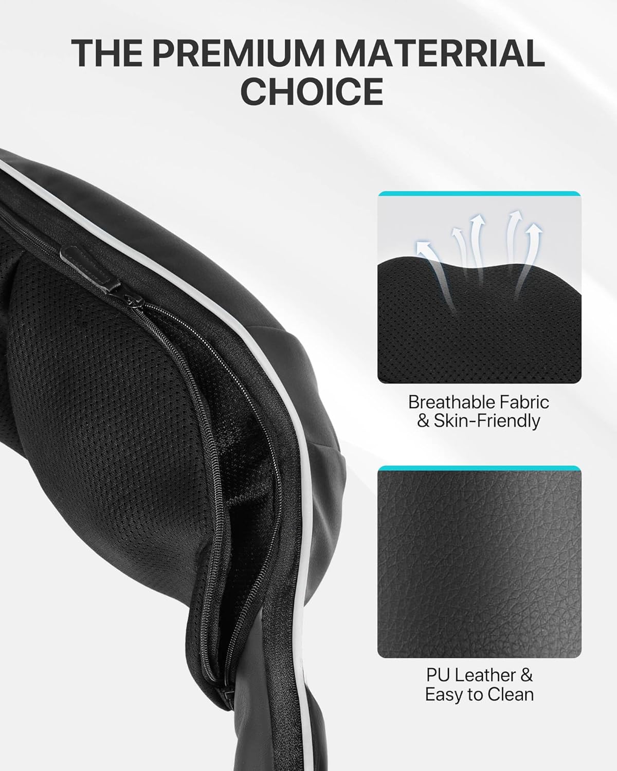 Shiatsu Neck & shoulder Massager with Heat - 8 Rotating Nodes