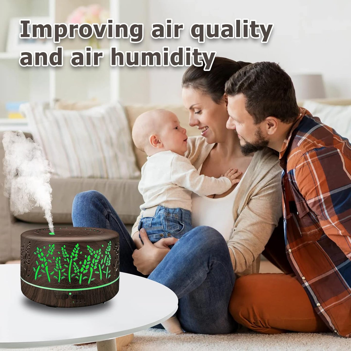 Relaxing Essential Oil Diffuser - LED & Cool Mist