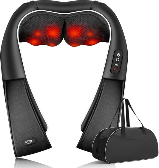 Shiatsu Neck & shoulder Massager with Heat - 8 Rotating Nodes