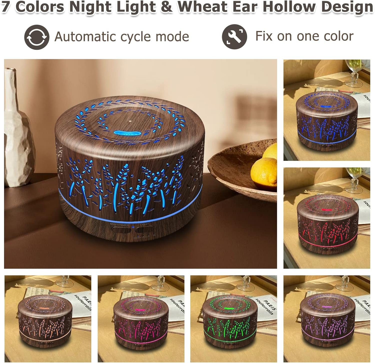 Relaxing Essential Oil Diffuser - LED & Cool Mist