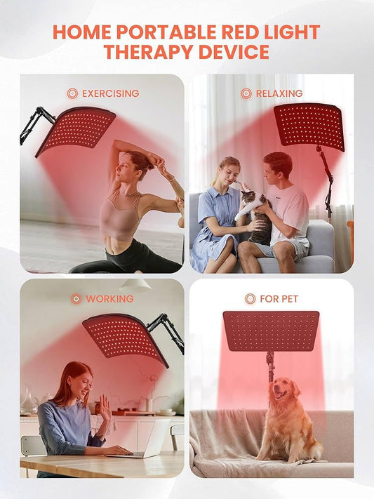 120- LED Red & Near - Infrared Light Therapy for Skin Health