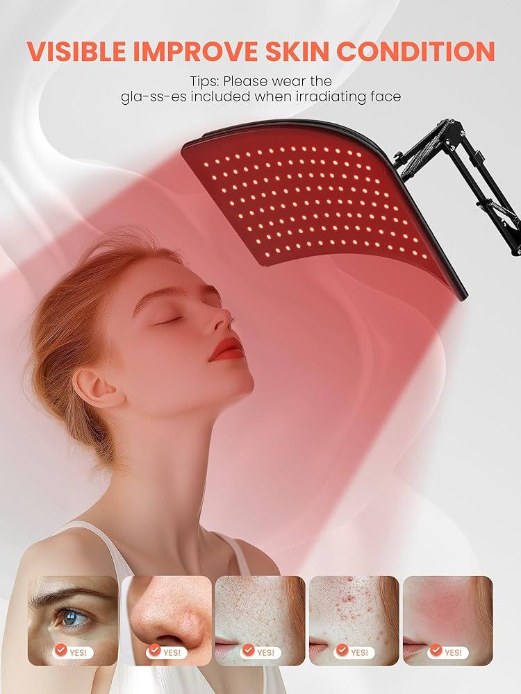 120- LED Red & Near - Infrared Light Therapy for Skin Health