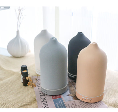 Sleek Frosted Ceramic Oil Diffuser for Home